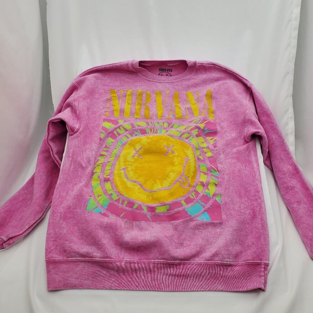Vintage 90's Grunge Nirvana Tie-dye sweatshirt - Medium
